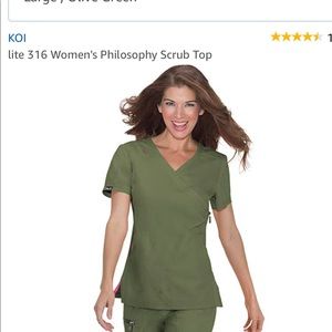Olive Green scrub set
